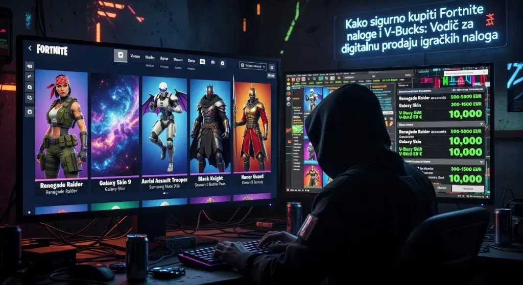 Kako sigurno kupiti Fortnite naloge i V-Bucks: Vodič za digitalnu prodaju igračkih naloga